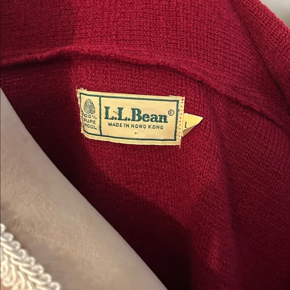 L.L. Bean. Wool Vintage Deep Red Blazer - Picture 4 of 8